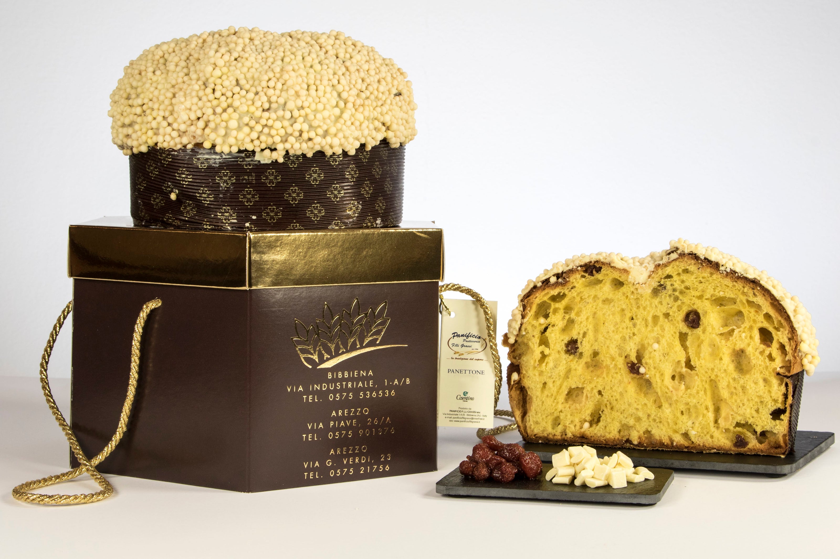 Panettone Artigianale Fragoline di Bosco e Cioccolato Bianco
