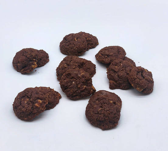 Cookies al Cacao con Cioccolato Bianco e Noci