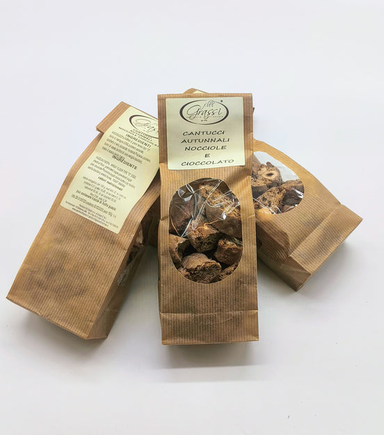 Cantucci Autunnali Nocciole e Cioccolato