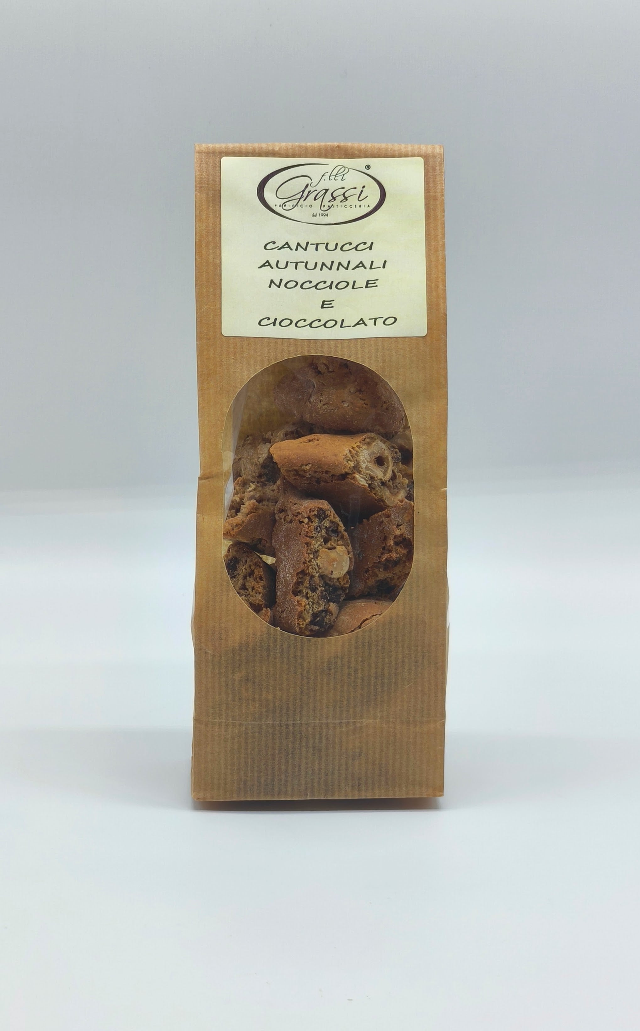 Cantucci Autunnali Nocciole e Cioccolato