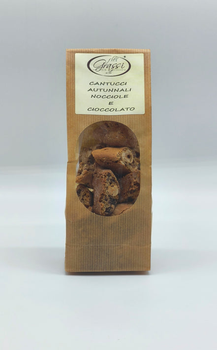 Cantucci Autunnali Nocciole e Cioccolato